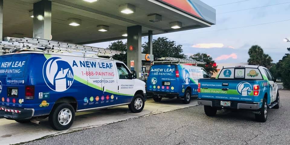 A New Leaf Painting Company Vehicles