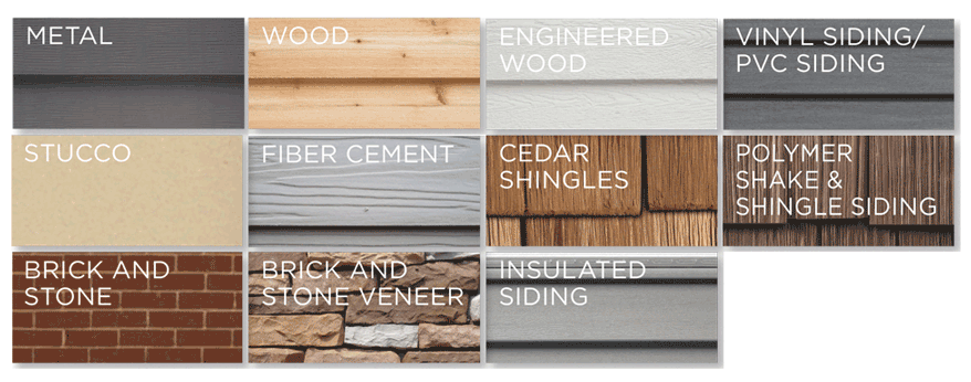 Types of siding